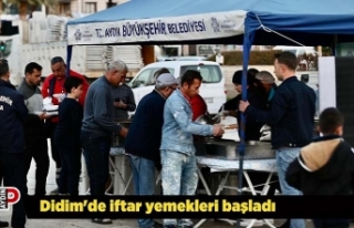 Didim'de iftar yemekleri başladı