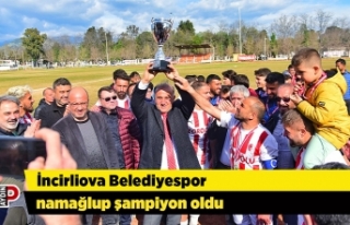 İncirliova Belediyespor namağlup şampiyon oldu