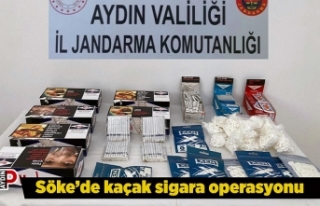 Söke’de kaçak sigara operasyonu