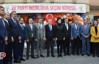 AK Parti İncirliova Seçim Bürosu törenle açıldı