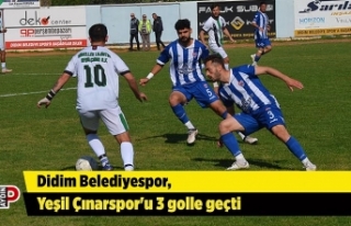 Didim Belediyespor, Yeşil Çınarspor'u 3 golle...