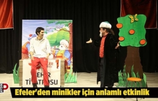 Efeler'den minikler için anlamlı etkinlik