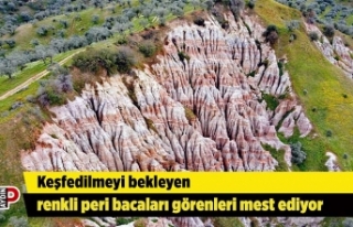 Keşfedilmeyi bekleyen renkli peri bacaları görenleri...