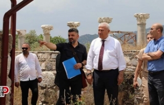 Başkan Atay, Tralleis’teki çalışmaları yerinde...