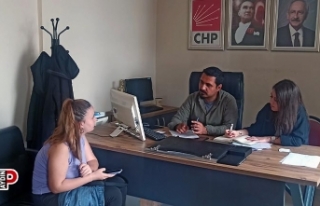 CHP Aydın İl Gençlik Kolları, oy kullanmak isteyen...