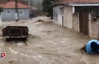 Koçarlı'da sel böyle geldi