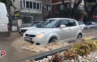 Sağanak yağış iki ilçesinde etkili oldu