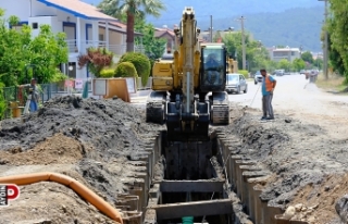 Aydın Büyükşehir Belediyesi altyapı çalışmalarında...