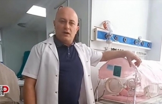 Aydın'da 3 günlük bebeğe anjiyo yaptı