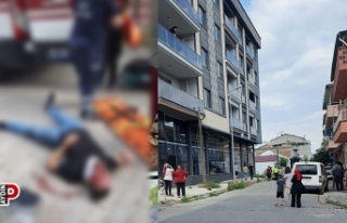 Cam balkon takan işçi, ikinci kattan düştü