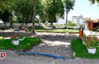 Güzelçamlı Mahallesi'ndeki park ve yeşil...