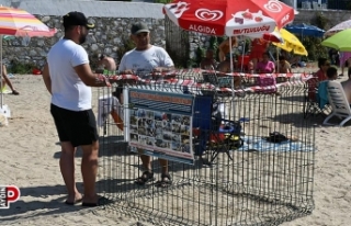 Kuşadası'nda caretta caretta yuvasına çitli...