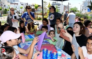 Kuşadası’nda çocuklar karne sevincini erken yaşadı