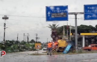Sağanak yağış Bozdoğan'da etkili oldu