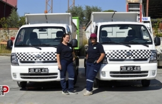 Çine’de çöp taksiler kadın şoförlere emanet