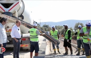 Didim’de 63,5 kilometrelik bisiklet yolu çalışmaları...