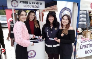 Aydınlı vatandaşlar kadına şiddete karşı bilgilendirildi