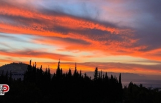 Kuşadası'nda gün batımı bir başka güzel