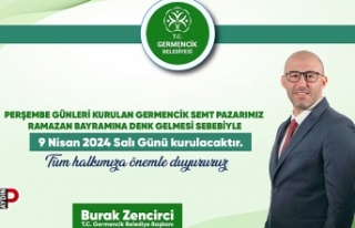 Germencik'te semt pazarı bu haftaya özel Salı...