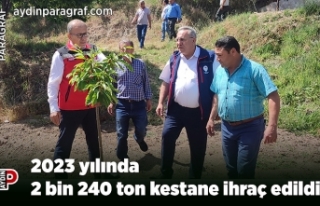 2023 yılında 2 bin 240 ton kestane ihraç edildi
