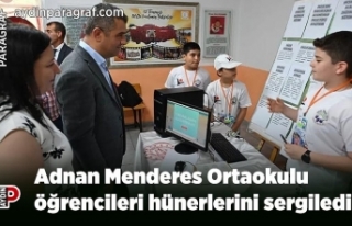 Adnan Menderes Ortaokulu öğrencileri hünerlerini...