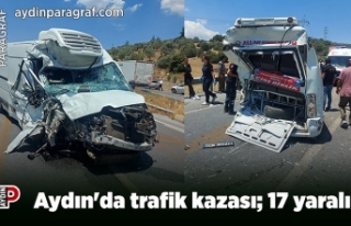 Aydın'da trafik kazası; 17 yaralı