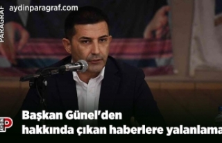 Başkan Günel'den hakkında çıkan haberlere...
