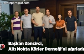 Başkan Zencirci, Altı Nokta Körler Derneği'ni...
