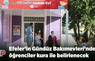Efeler’in Gündüz Bakımevleri’nde öğrenciler...