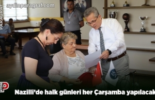 Nazilli’de halk günleri her Çarşamba yapılacak