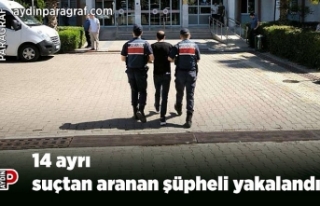 14 ayrı suçtan aranan şüpheli yakalandı