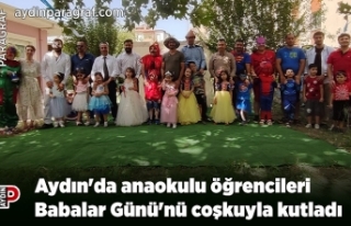 Aydın'da anaokulu öğrencileri Babalar Günü'nü...