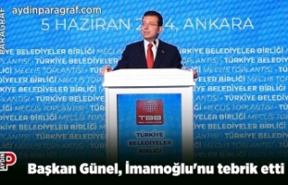 Başkan Günel, İmamoğlu'nu tebrik etti