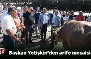 Başkan Yetişkin’den arife mesaisi