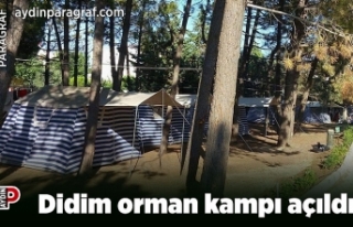 Didim orman kampı açıldı