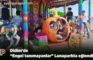 Didim’de “Engel tanımayanlar” Lunaparkta eğlendi