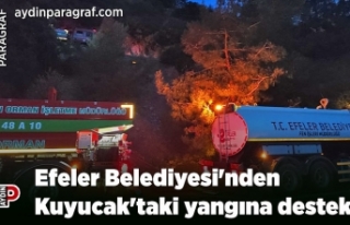 Efeler Belediyesi'nden Kuyucak'taki yangına...