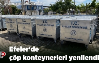 Efeler'de çöp konteynerleri yenilendi