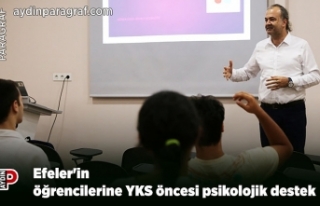 Efeler'in öğrencilerine YKS öncesi psikolojik...