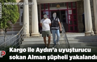 Kargo ile Aydın’a uyuşturucu sokan Alman şüpheli...