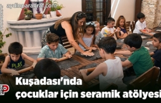 Kuşadası'nda çocuklar için seramik atölyesi