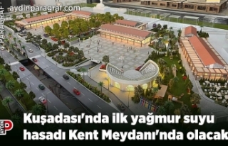 Kuşadası'nda ilk yağmur suyu hasadı Kent...