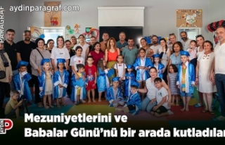 Mezuniyetlerini ve Babalar Günü’nü bir arada...