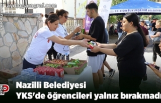 Nazilli Belediyesi YKS'de öğrencileri yalnız...