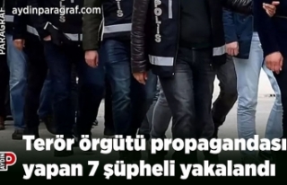 Terör örgütü propagandası yapan 7 şüpheli yakalandı