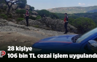 28 kişiye 106 bin TL cezai işlem uygulandı