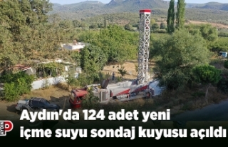Aydın'da 124 adet yeni içme suyu sondaj kuyusu...