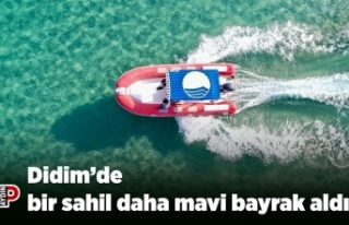 Didim’de bir sahil daha mavi bayrak aldı