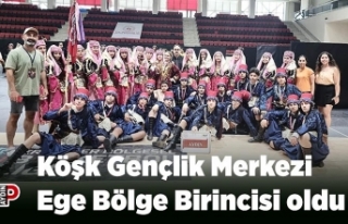 Köşk Gençlik Merkezi Ege Bölge Birincisi oldu