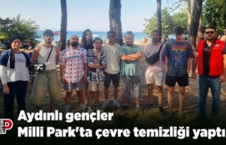Aydınlı gençler Milli Park'ta çevre temizliği...